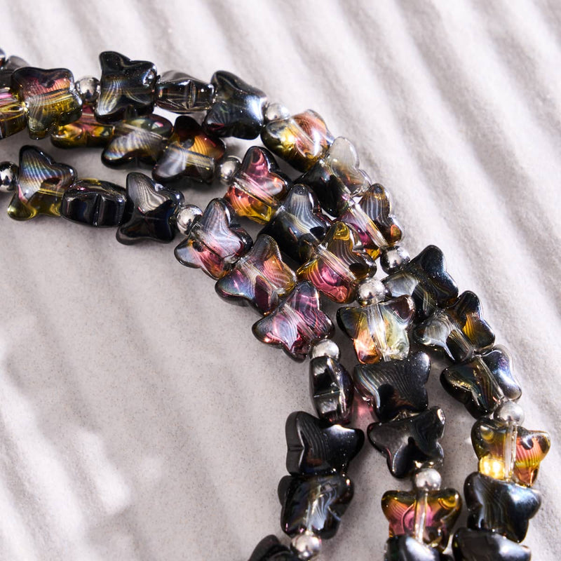 Midnight Flutter | .925 Sterling Silver | Butterfly Wrap