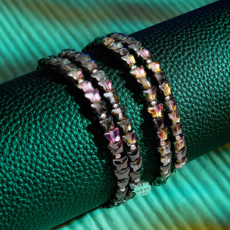 Midnight Flutter | .925 Sterling Silver | Butterfly Wrap