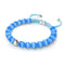 Azure | Silver | Cheshire Glass Macrame Bracelet