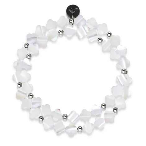 Mother of Pearl | .925 Sterling Silver | Clover Wrap