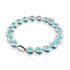 Aqua | .925 Sterling Silver | Crystal Evil Eye Bracelet