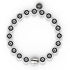 Black | .925 Sterling Silver | Crystal Evil Eye Bracelet