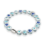 Eye in the Sky | .925 Sterling Silver | Crystal Evil Eye Bracelet