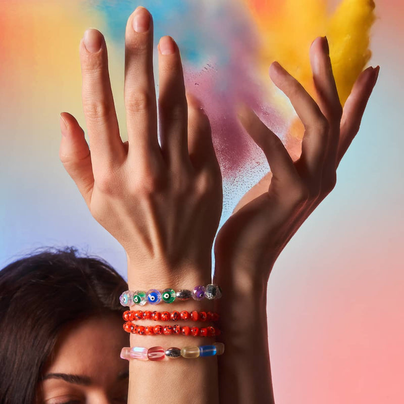 Mystic Spectrum | .925 Sterling Silver | Crystal Evil Eye Bracelet