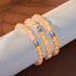 Orange | .925 Sterling Silver | Crystal Evil Eye Bracelet
