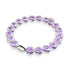 Purple | .925 Sterling Silver | Crystal Evil Eye Bracelet