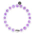 Purple | .925 Sterling Silver | Crystal Evil Eye Bracelet