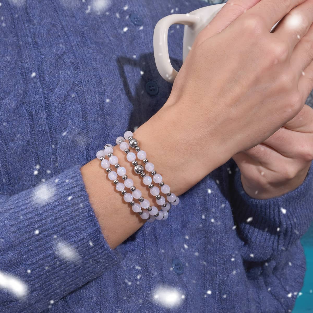 Glittering Snowfall | Dreamscape Opal Wrap