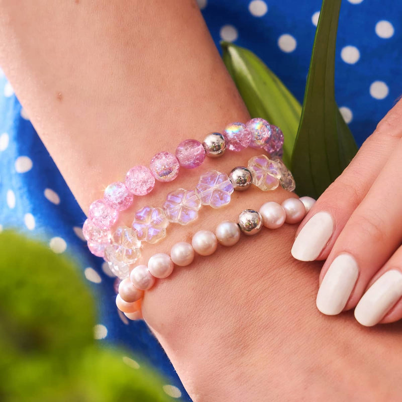 Rainbow Clover | Fairy Glass Bracelet