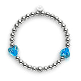 Aquamarine | Firefly Glass Hearts Essence Bracelet