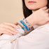 Aquamarine | Firefly Glass Hearts Essence Bracelet