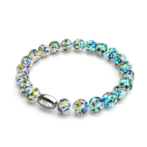 Arctic Confetti | .925 Sterling Silver | Firefly Glass Bracelet