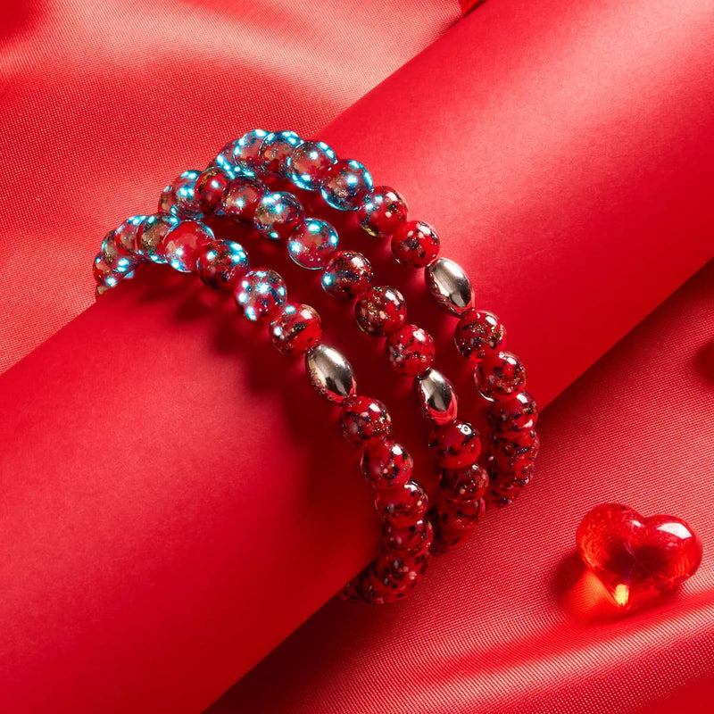 Aurora Flame | .925 Sterling Silver | Firefly Glass Bracelet