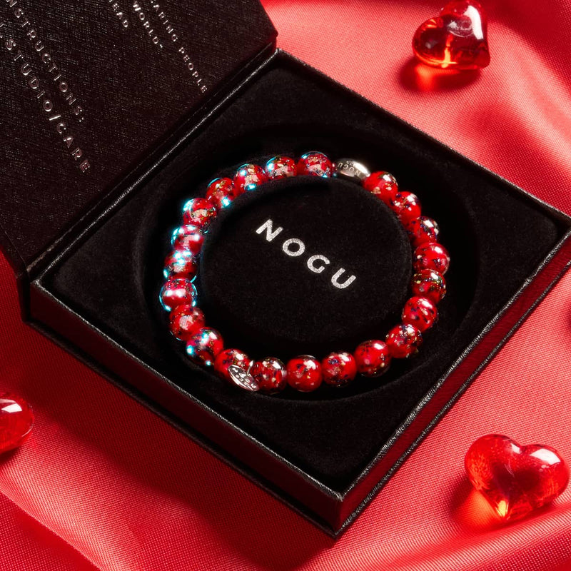 Aurora Flame | .925 Sterling Silver | Firefly Glass Bracelet