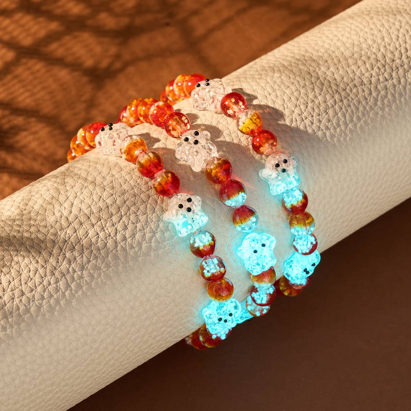 Berry Boo | Silver | Firefly Glass Ghost Bracelet