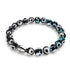 Black | .925 Sterling Silver | Firefly Glass Evil Eye Bracelet