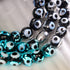 Black | .925 Sterling Silver | Firefly Glass Evil Eye Bracelet