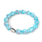 Blue Orchid | .925 Sterling Silver | Firefly Glass Blossom Bracelet