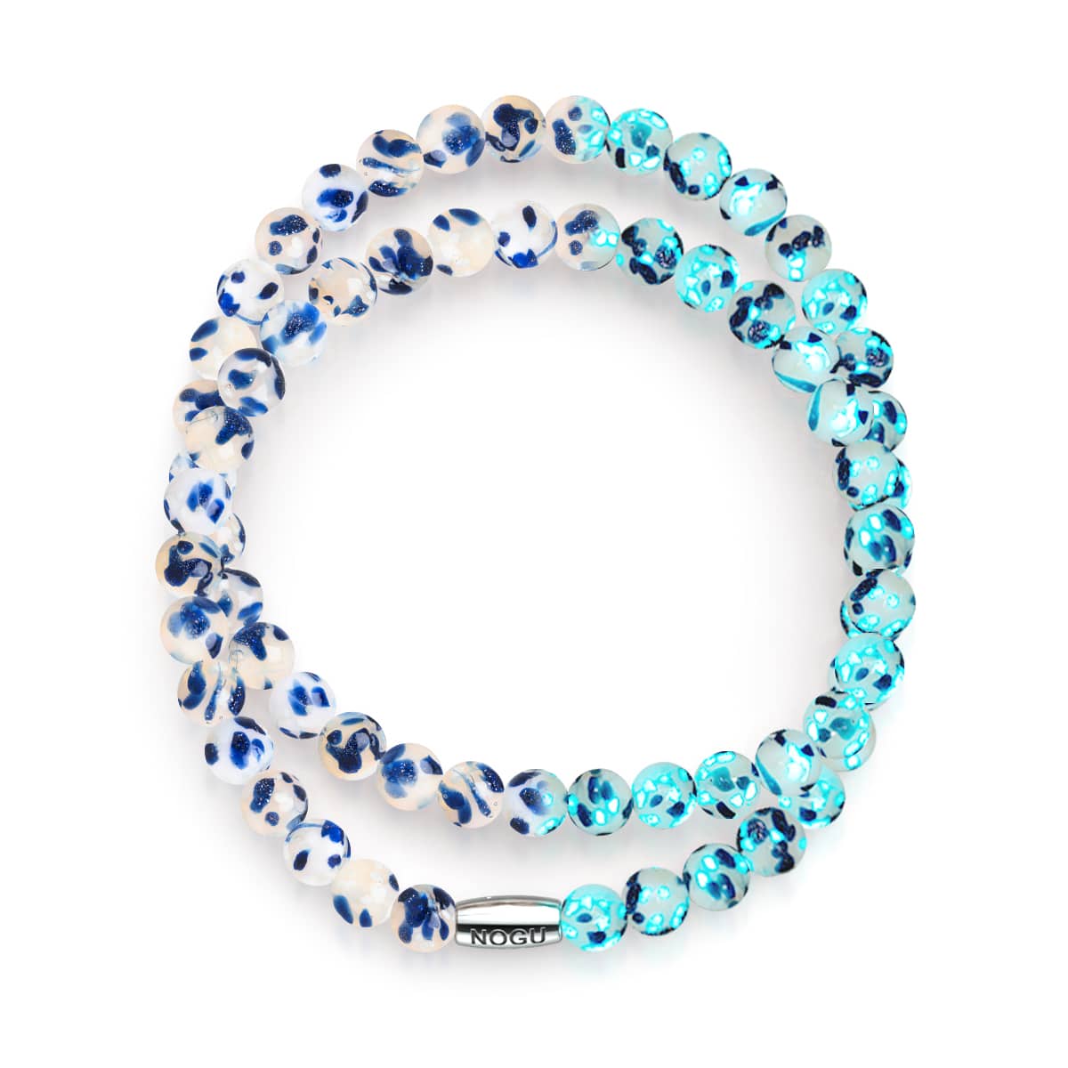 Blue Willow | .925 Sterling Silver | Firefly Glass Wrap