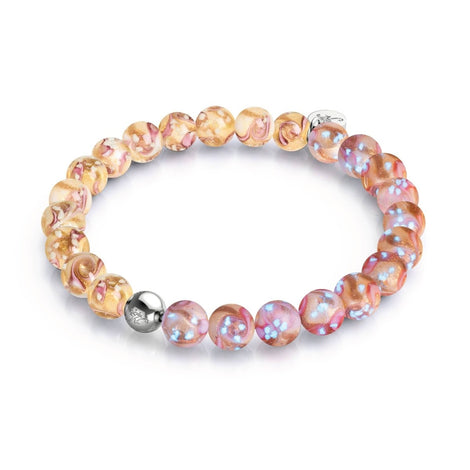 Blush Current | Pink Caramel | Firefly Glass Swirl Bracelet