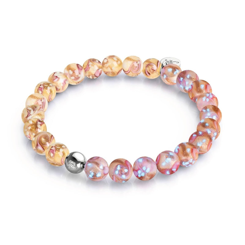 Blush Current | Pink Caramel | Firefly Glass Swirl Bracelet