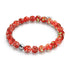 Crimson | .925 Sterling Silver | Firefly Glass Bracelet