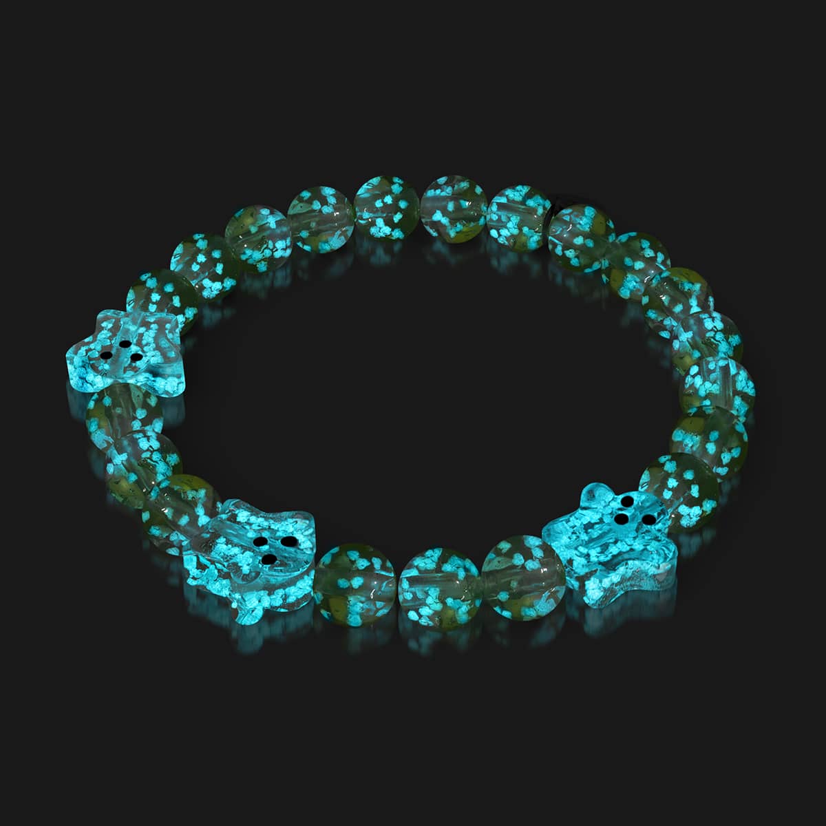 Garden Spectre | Silver | Firefly Glass Ghost Bracelet