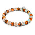 Glittering Gourds | Silver | Firefly Glass Pumpkin Bracelet