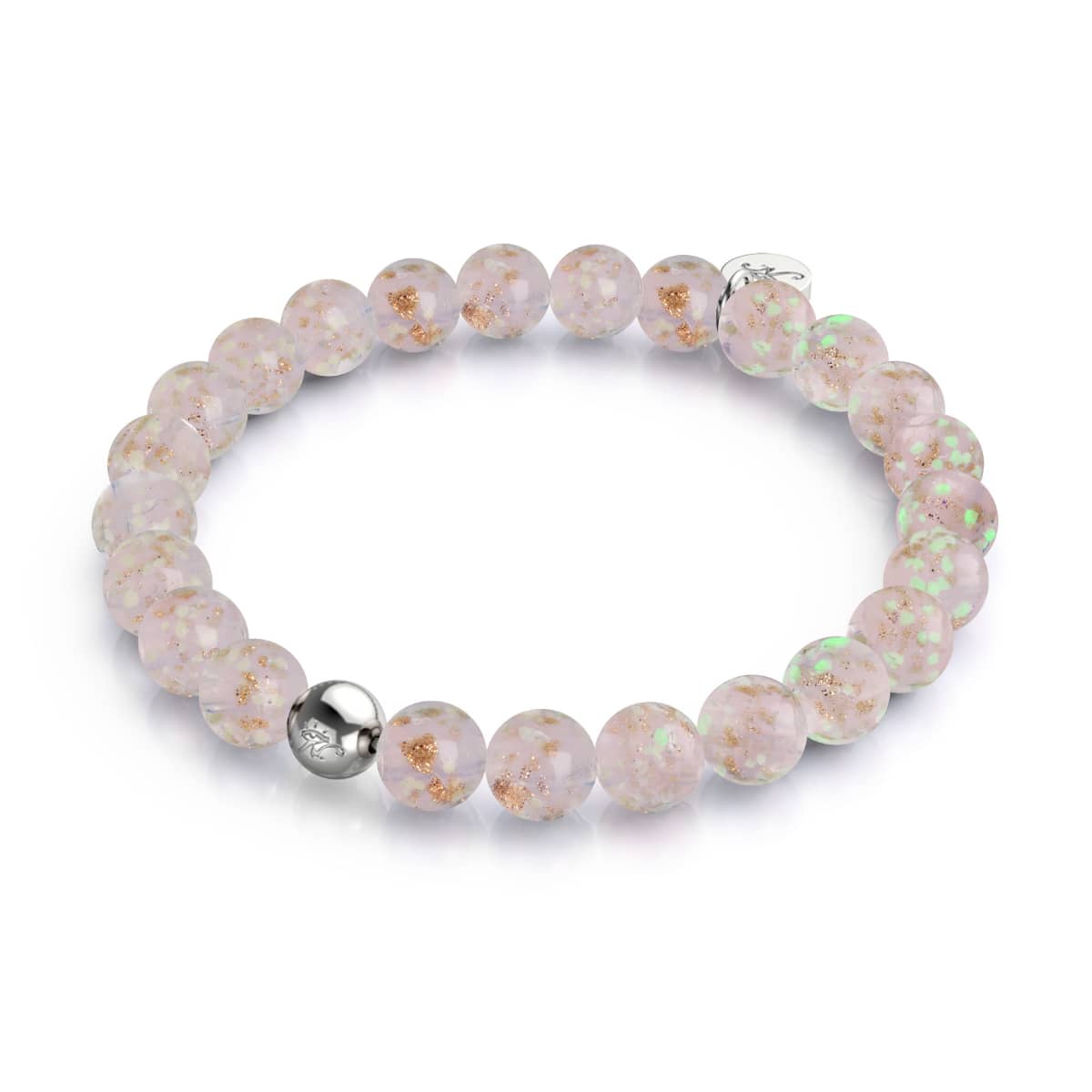 Guava | .925 Sterling Silver | Firefly Glass Bracelet
