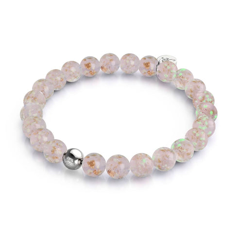 Guava | .925 Sterling Silver | Firefly Glass Bracelet