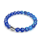 Lapis Lazuli | .925 Sterling Silver | Firefly Glass Bracelet