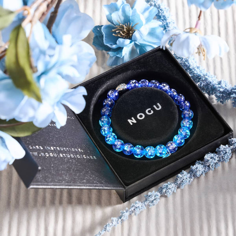 Lapis Lazuli | .925 Sterling Silver | Firefly Glass Bracelet