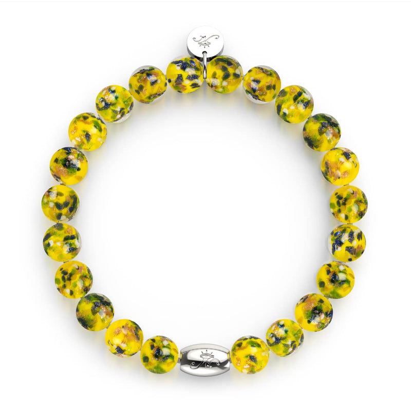 Lemon Grove | .925 Sterling Silver | Firefly Glass Bracelet