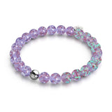 Lilac | .925 Sterling Silver | Firefly Glass Bracelet
