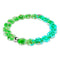 Luminous Shamrock | Silver | Firefly Glass Clover Bracelet