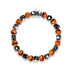 Midnight Pumpkin | Silver | Firefly Glass Pumpkin Bracelet