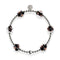 Obsidian | Silver | Firefly Glass Clover Essence Bracelet