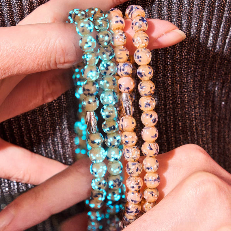 Peach Sorbet | .925 Sterling Silver | Firefly Glass Wrap