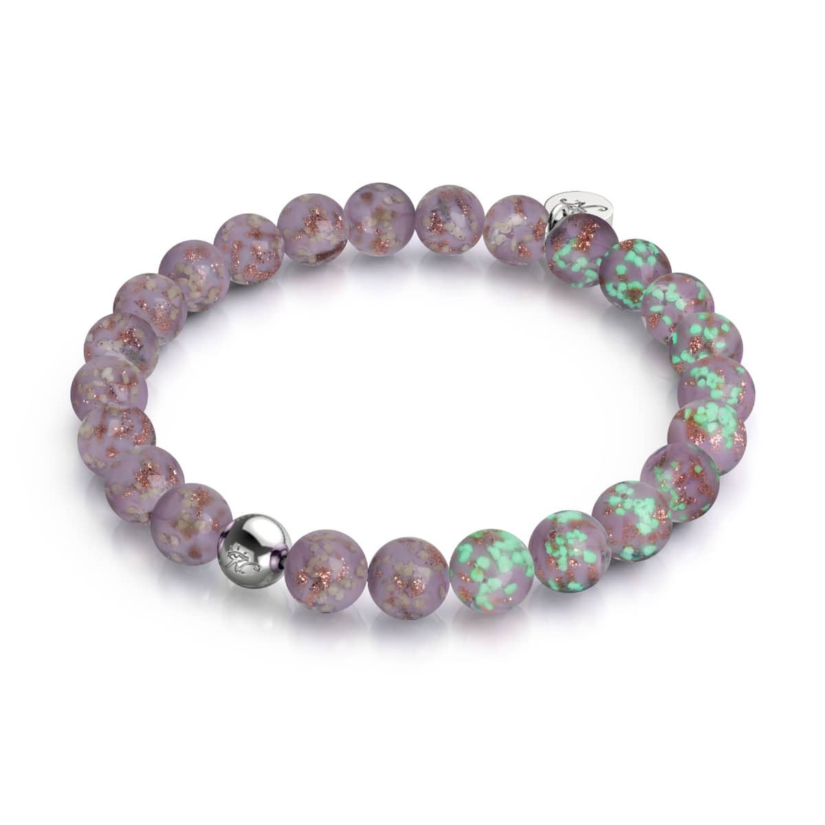 Periwinkle | .925 Sterling Silver | Firefly Glass Bracelet