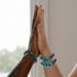 Pitch Black | .925 Sterling Silver | Firefly Glass Bracelet
