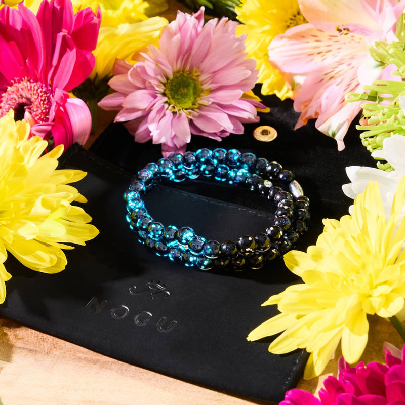 Pitch Black | .925 Sterling Silver | Firefly Glass Wrap