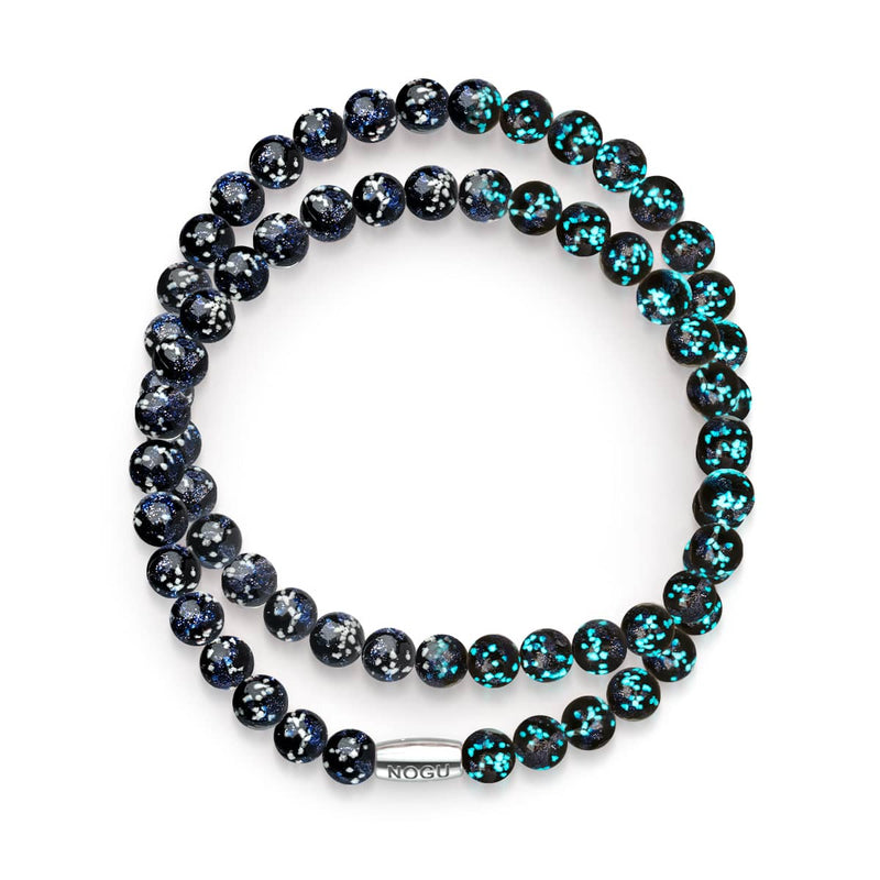 Pitch Black | .925 Sterling Silver | Firefly Glass Wrap