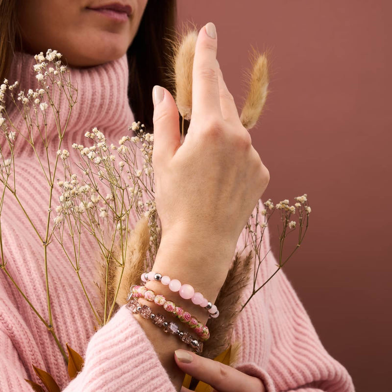 Primrose | .925 Sterling Silver | Firefly Glass Garden Bracelet