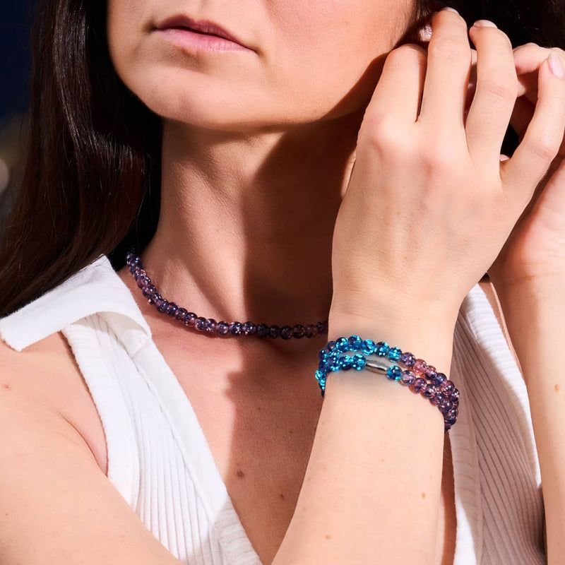 Purple Elixir | .925 Sterling Silver | Firefly Glass Wrap