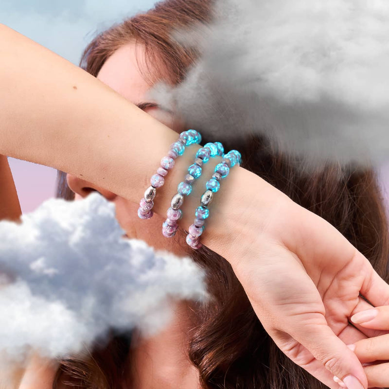 Purple Orchid | .925 Sterling Silver | Firefly Glass Blossom Bracelet