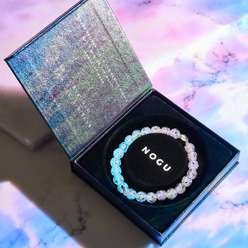 Purple Succulent | .925 Sterling Silver | Firefly Glass Bracelet