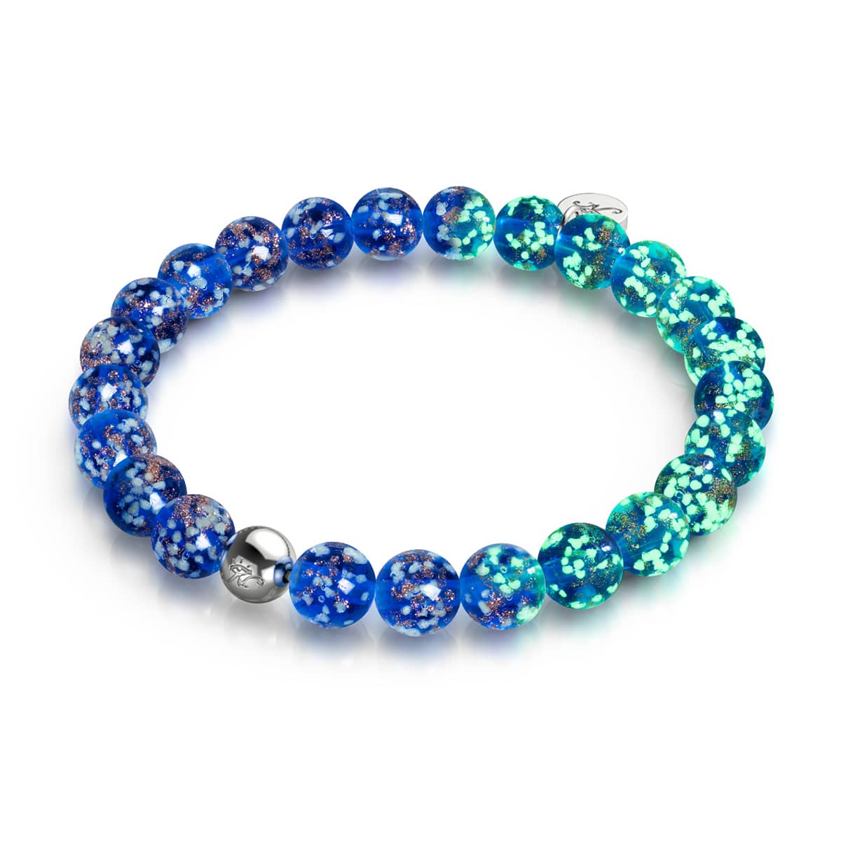 Sapphire | .925 Sterling Silver | Firefly Glass Bracelet
