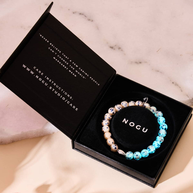 Sunset Sands | .925 Sterling Silver | Firefly Glass Bracelet