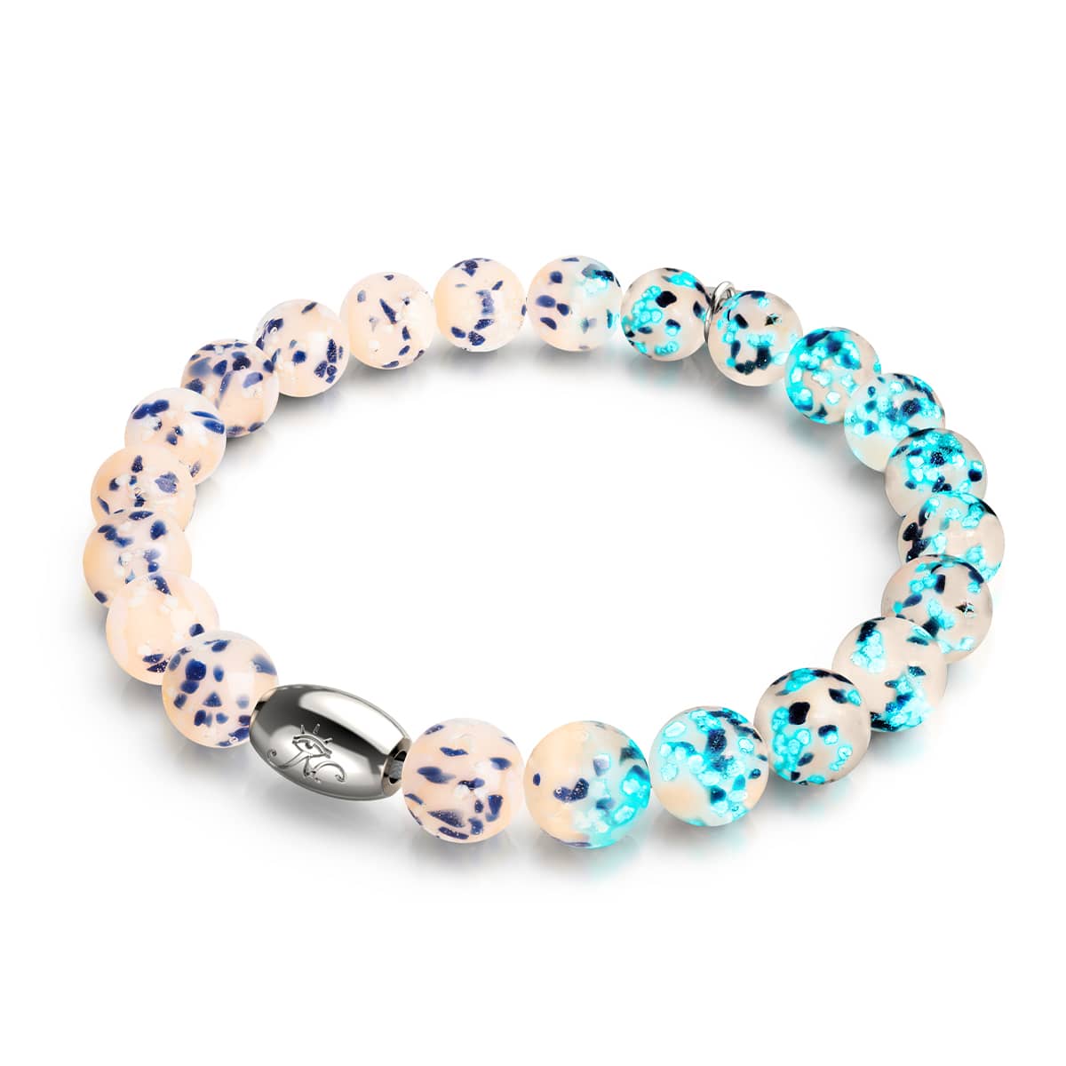 Sunset Sands | .925 Sterling Silver | Firefly Glass Bracelet