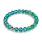 Teal | .925 Sterling Silver | Firefly Glass Bracelet